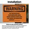 Signmission No Trespassing Contaminated Area Avoid Contact OSHA Warning Sign, Vinyl Decal, 5in W x 3.5in L, 2PK OS-2PACK-WS-D-35-L-12278 - alternate 2